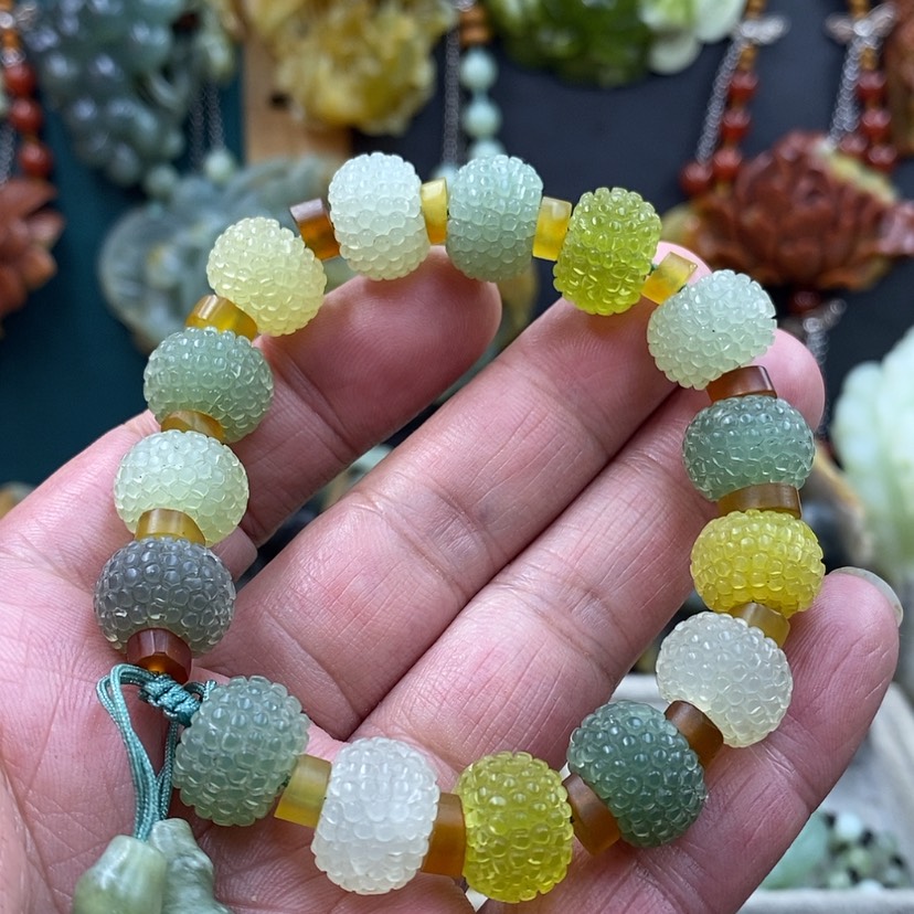 【闪购商品】未镶嵌蛇纹石玉手链