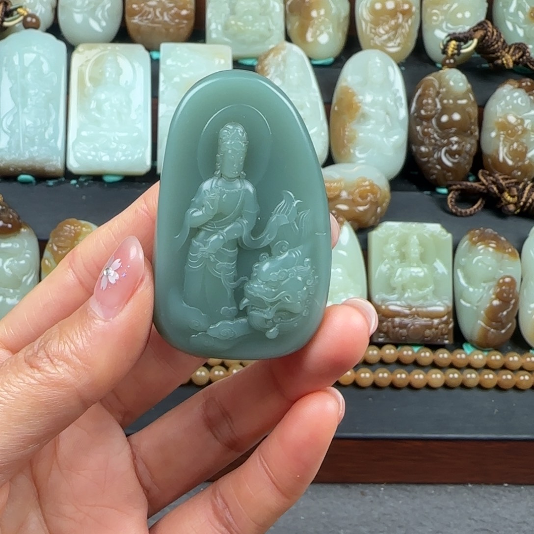 和田玉未镶嵌挂件