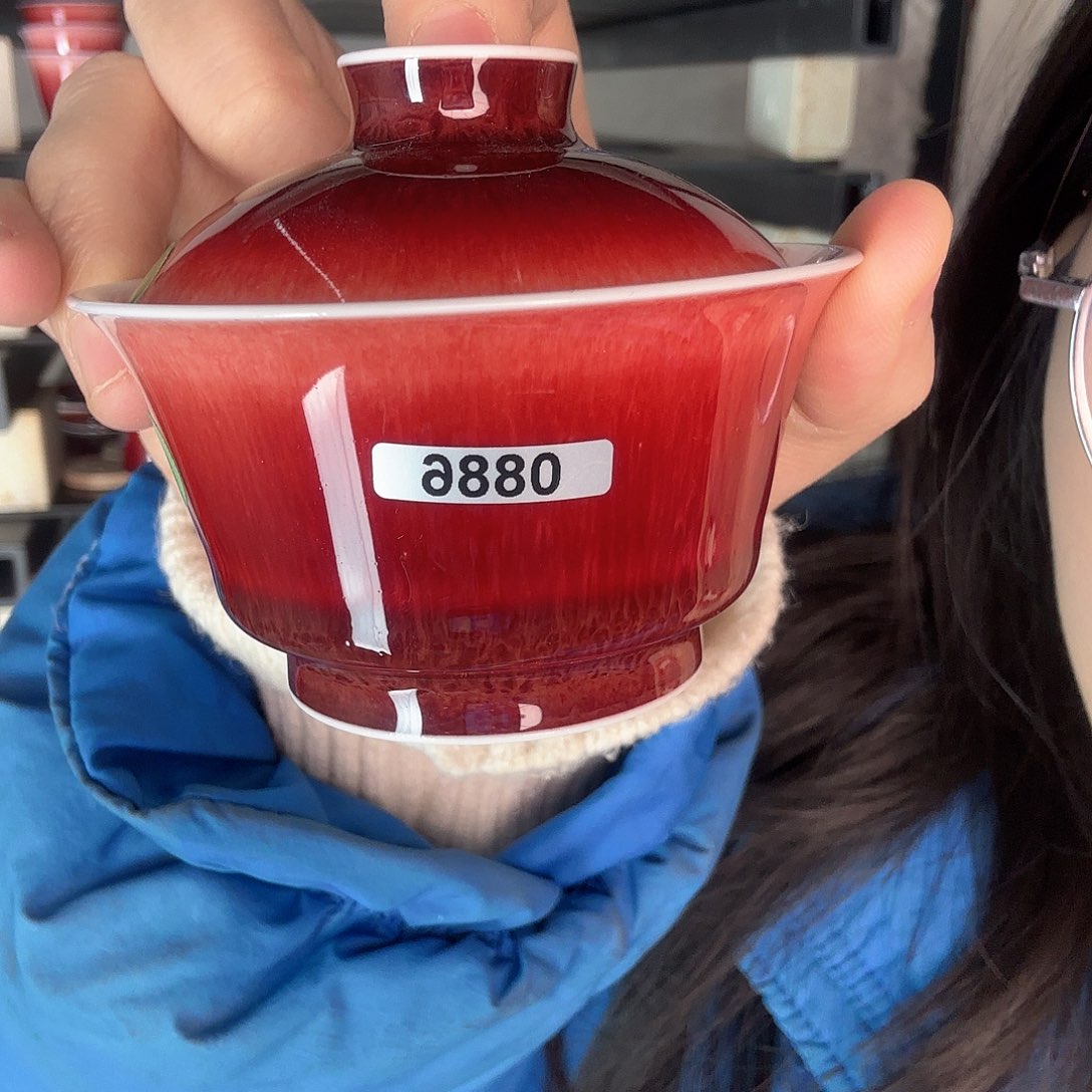 瓷片景德镇郎红陶瓷