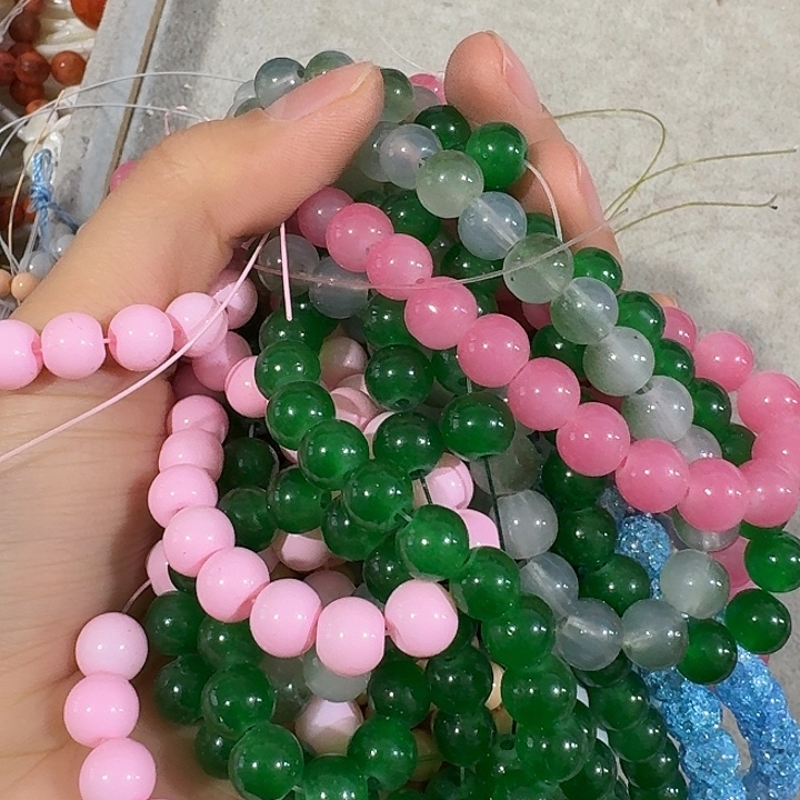 用***4玛瑙/玉髓合金珠宝半成品60号打包