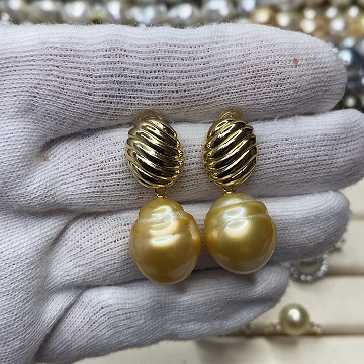 未镶嵌耳饰海水珍珠