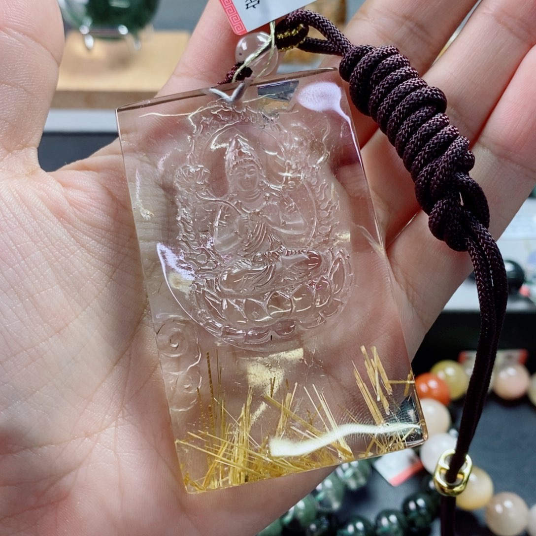 醉***死吊坠(赠链)未镶嵌水晶钛晶吊坠60101