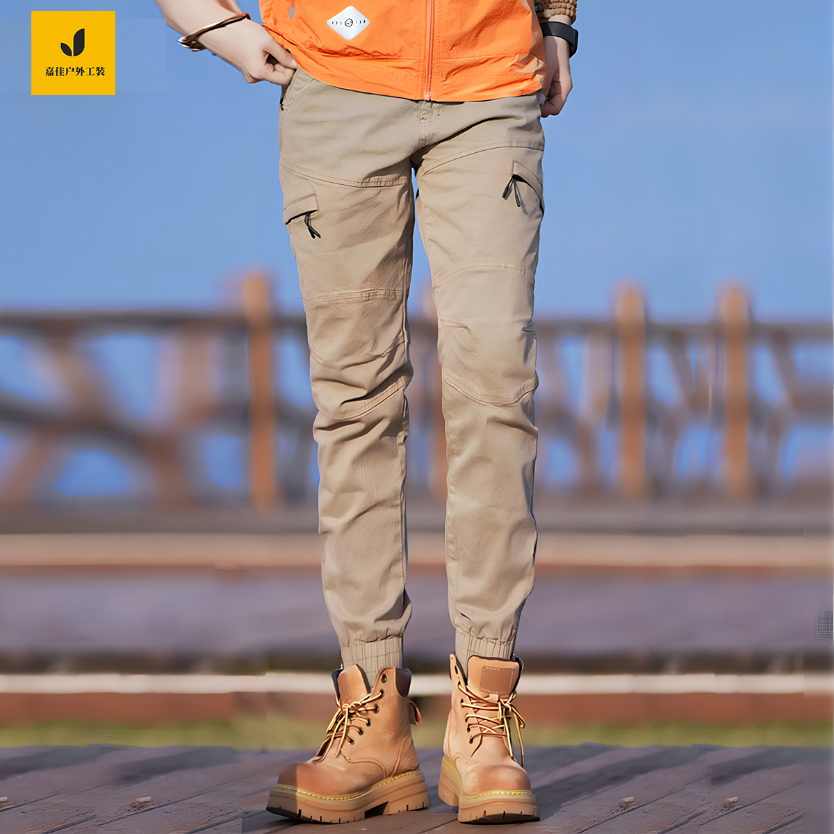 秋冬季新款百搭休闲裤男女同款徒步工装裤户外潮牌机车新款长裤
