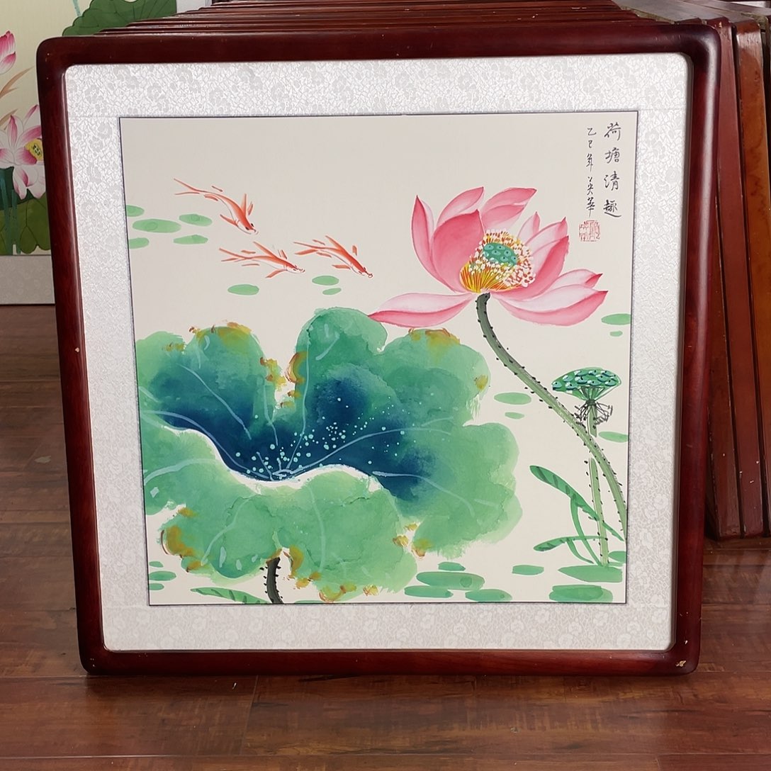 国画带框尺寸63*63厘米