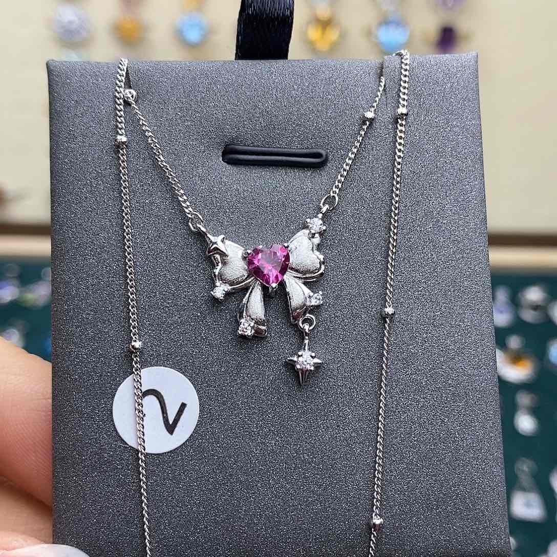 套链银S925镶嵌托帕石不含证书