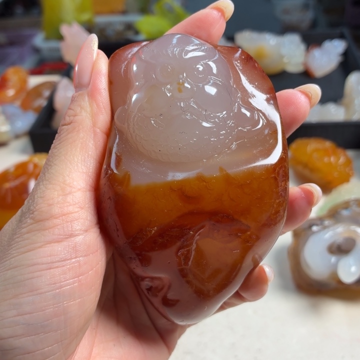 玛瑙/玉髓未镶嵌吊坠(不含链)