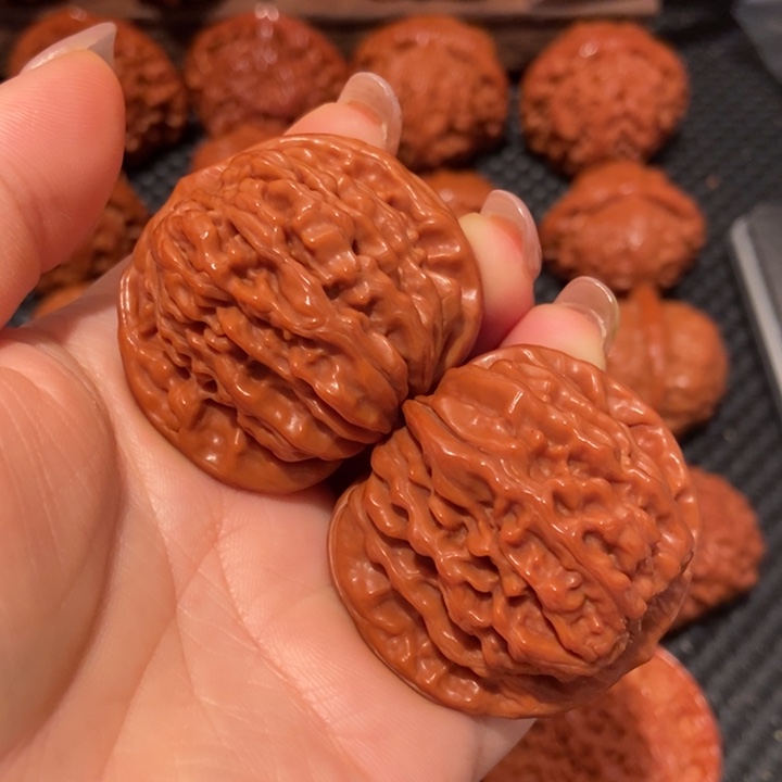 文玩核桃把件43.3尺寸四座楼2290