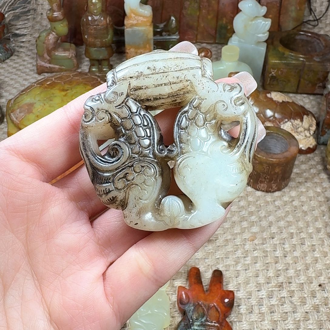 白玉菩提吊坠挂件