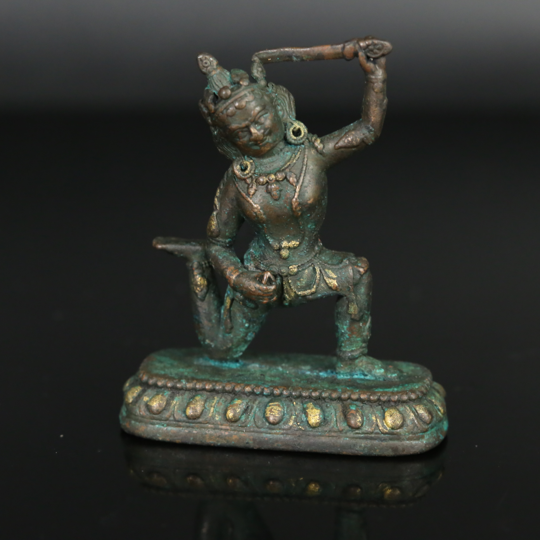 十九世纪铜文殊菩萨像【华豫之门】ADF2511263005