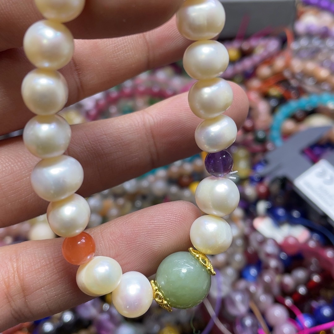 紫晶颈饰银S800镀金镶嵌