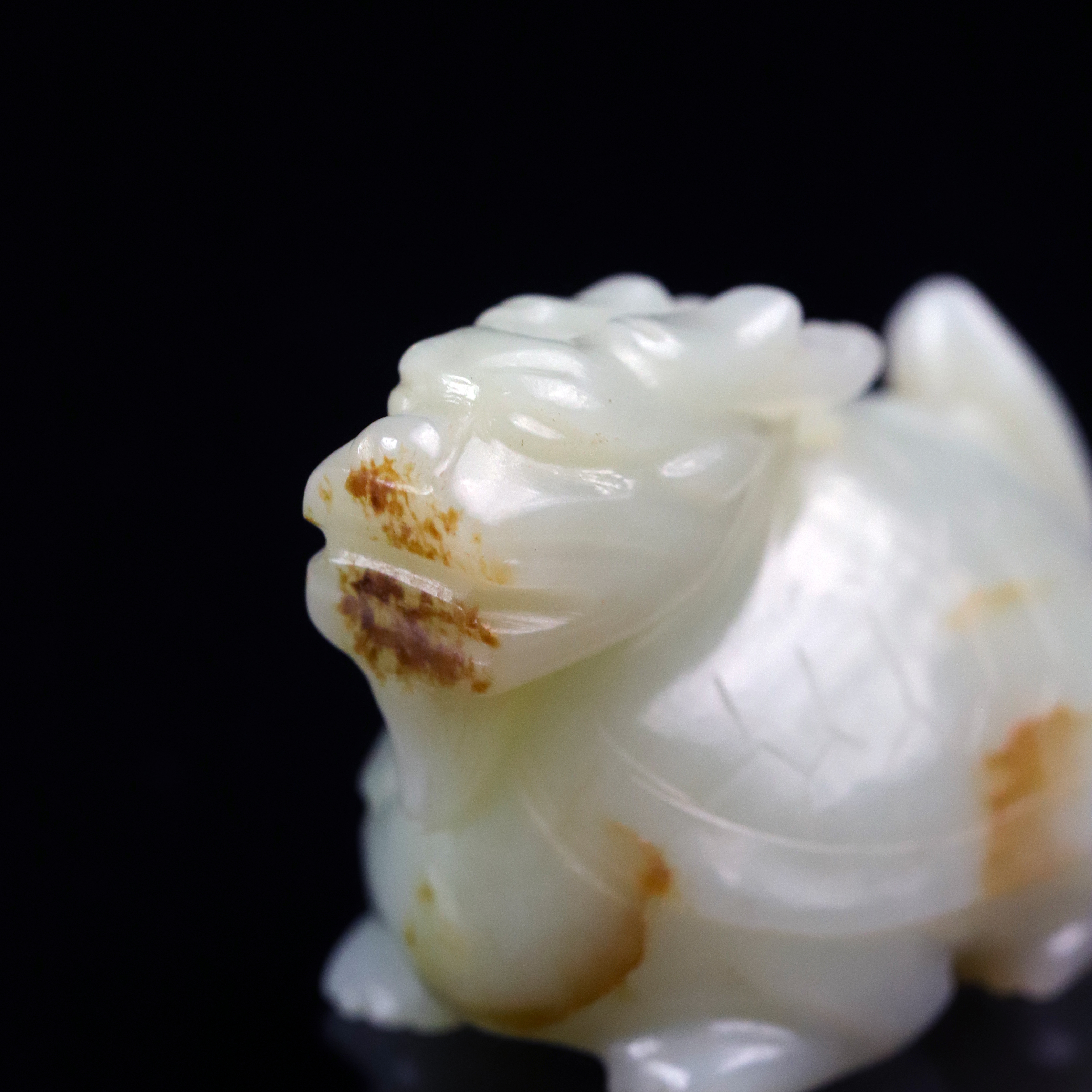 明代和田玉龙龟把件-NX