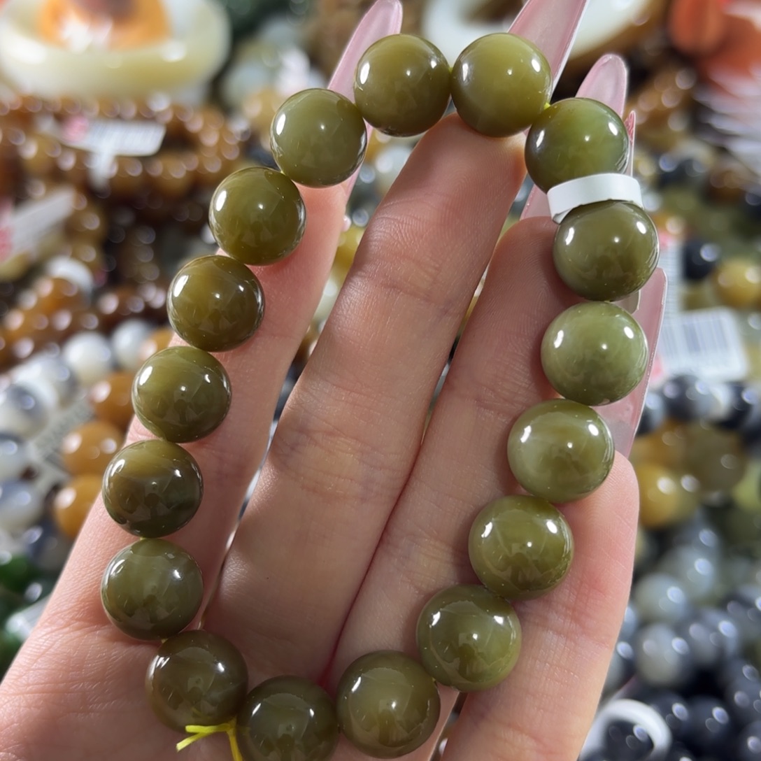 和田玉未镶嵌手链97