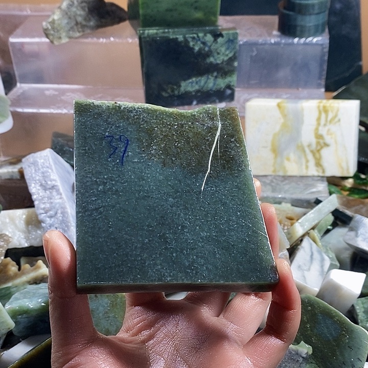 和田玉（糖玉）珠宝半成品未镶嵌静*