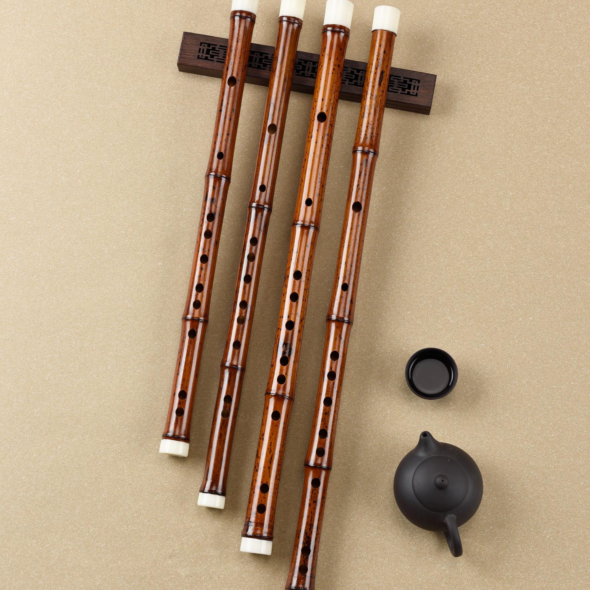 【一物一拍】精选七年老料高级花斑竹笛子音色优美料子密度高