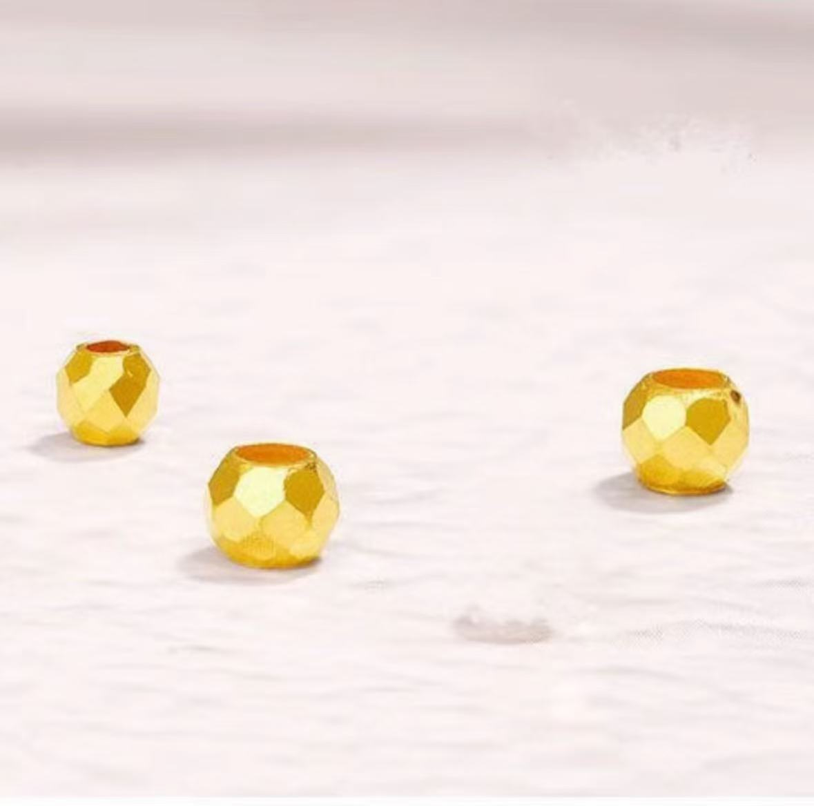 18K卡4mm镭射蹦迪珠散珠DIY配件（拍满10赠2）