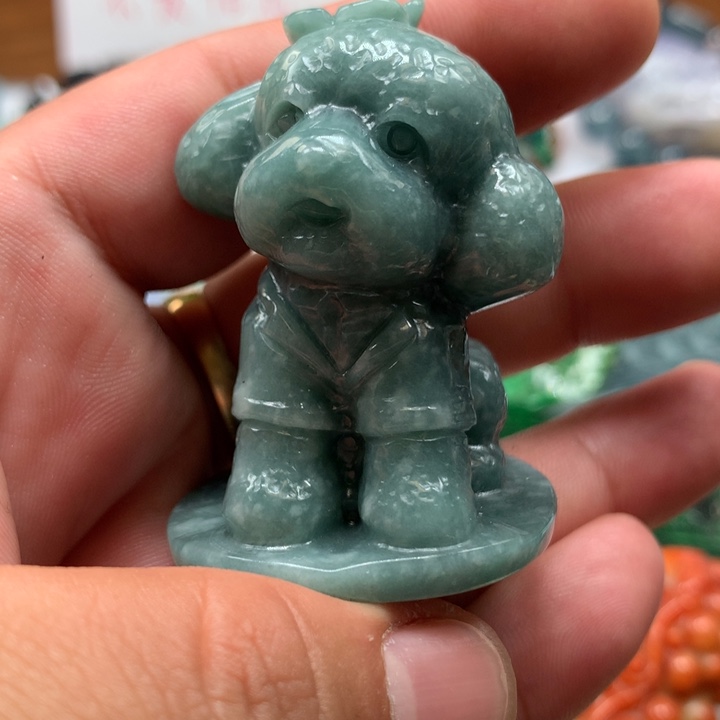 翡翠颈饰未镶嵌保真天然a货翡翠