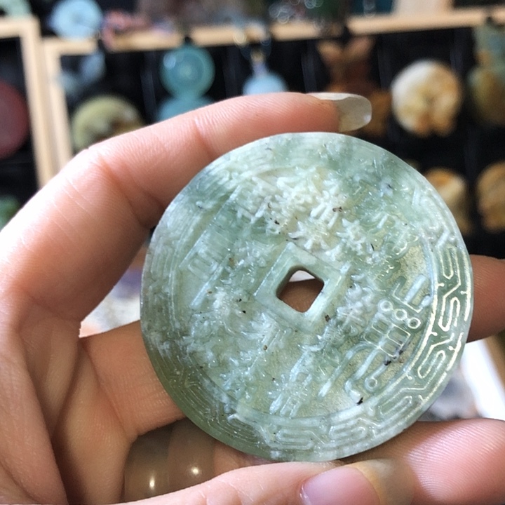 岫玉未镶嵌岫玉挂件