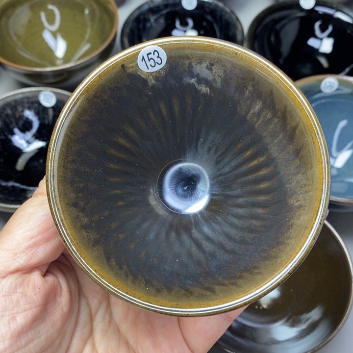 茶盏建窑建盏柴烧主人杯