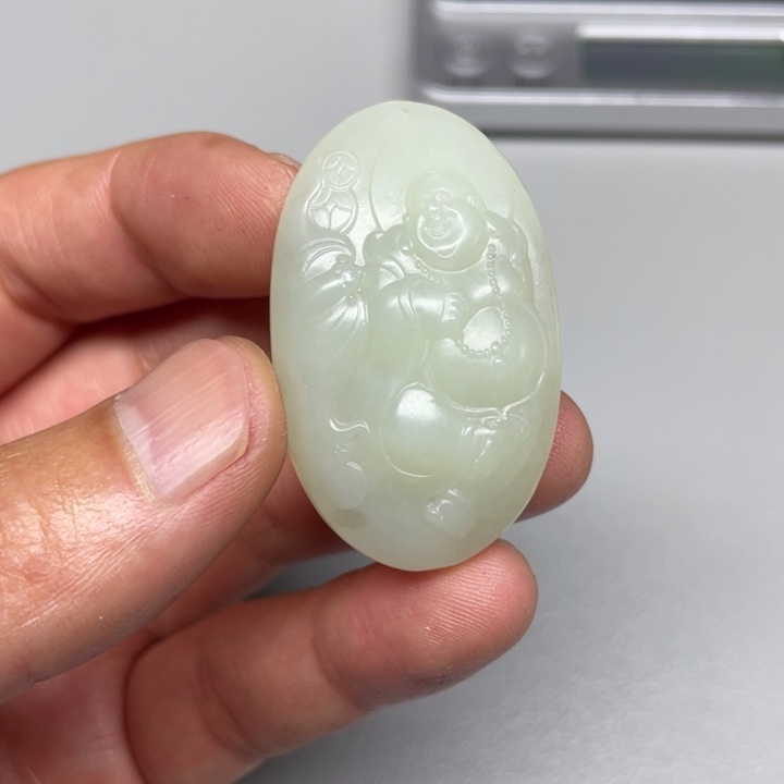 和田玉未镶嵌吊坠(不含链)