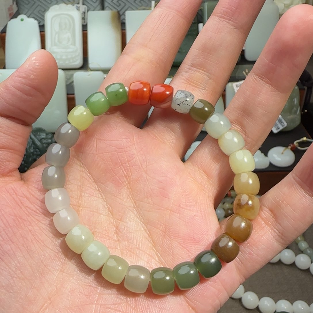 和田玉手链未镶嵌