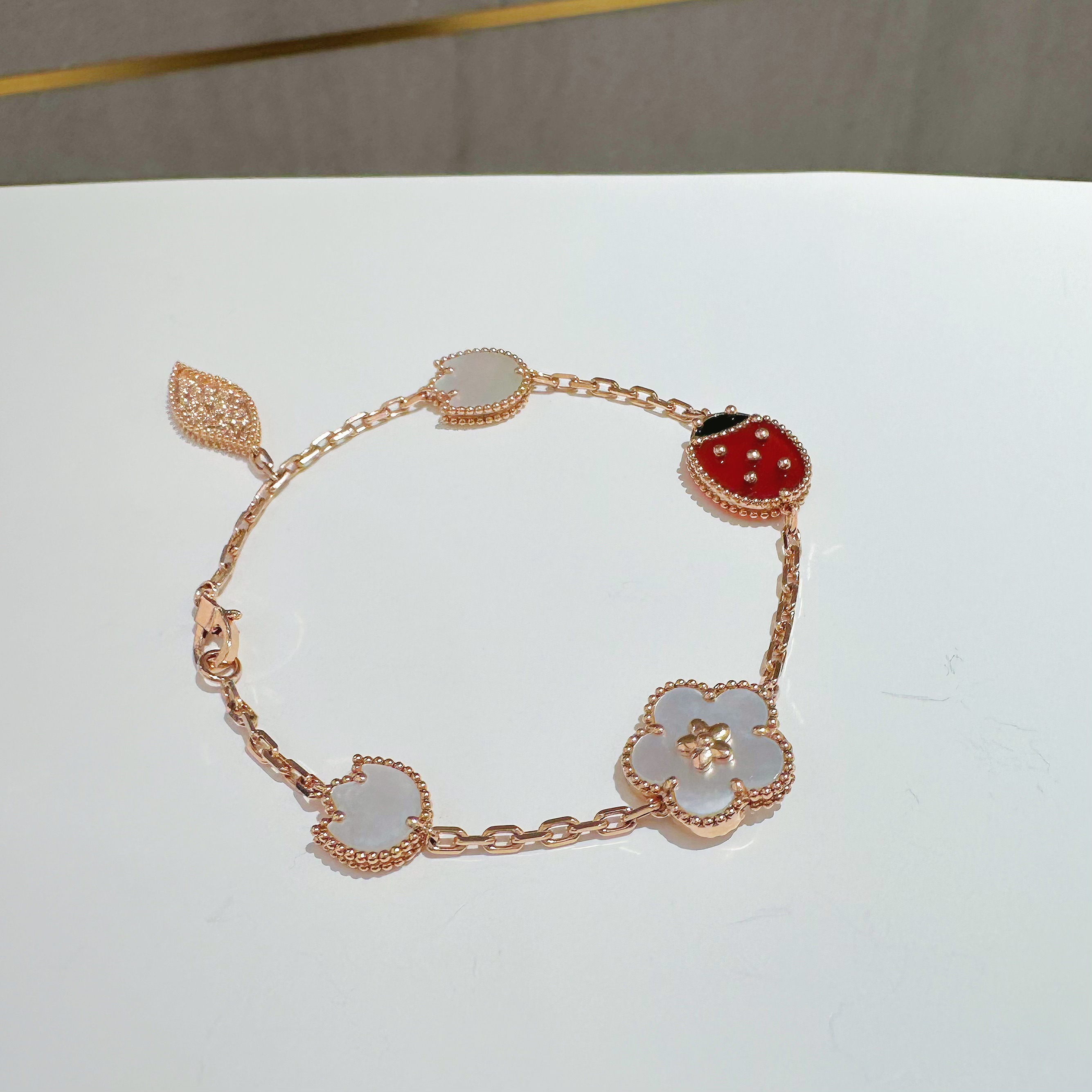 18K金 瓢虫手链 【双十二】