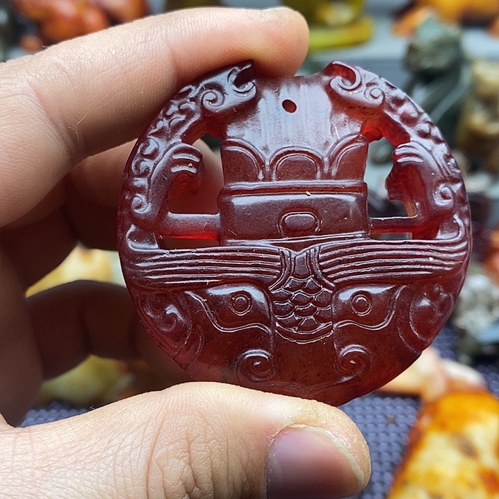 未镶嵌蛇纹石玉颈饰