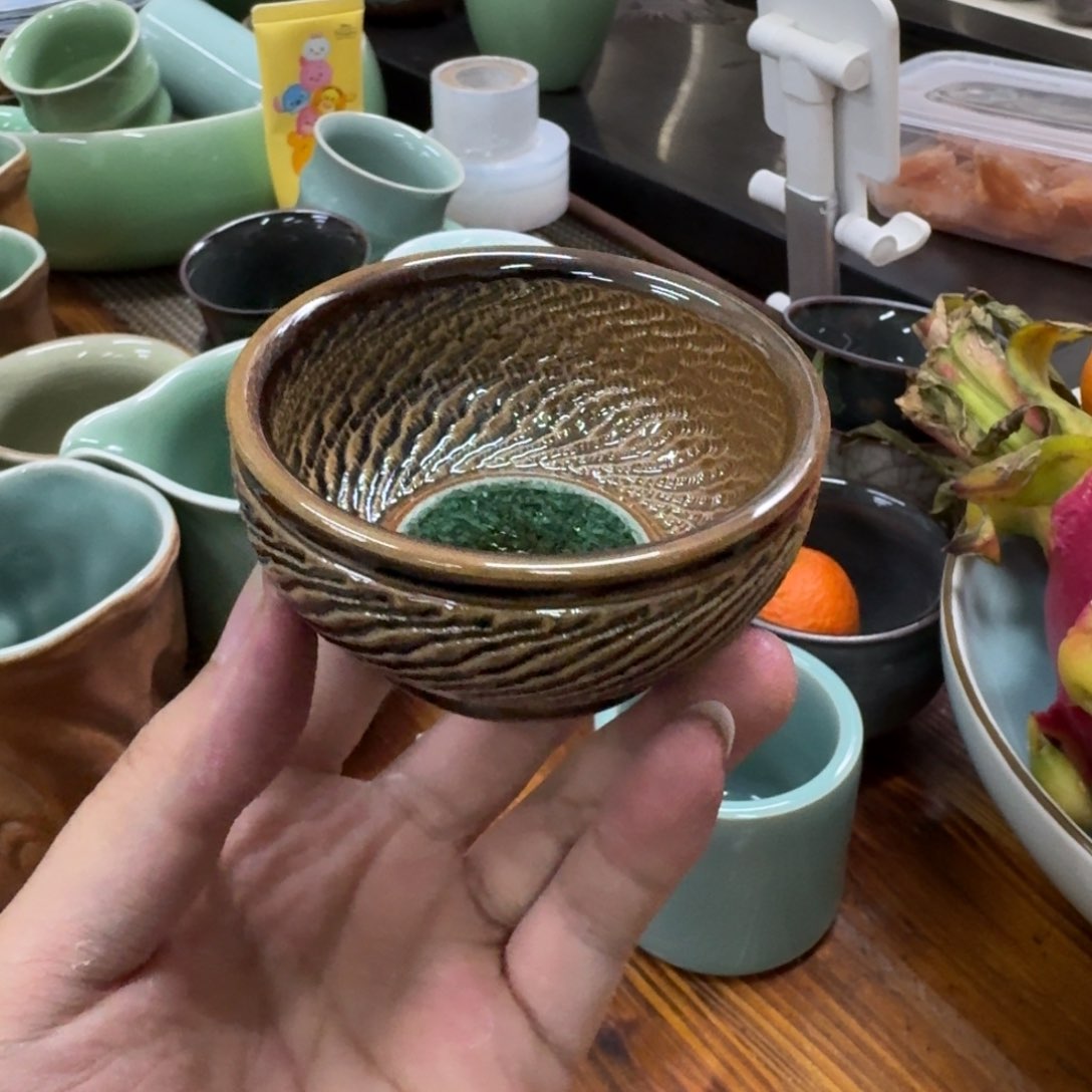 龙泉青瓷茶具微瑕6212