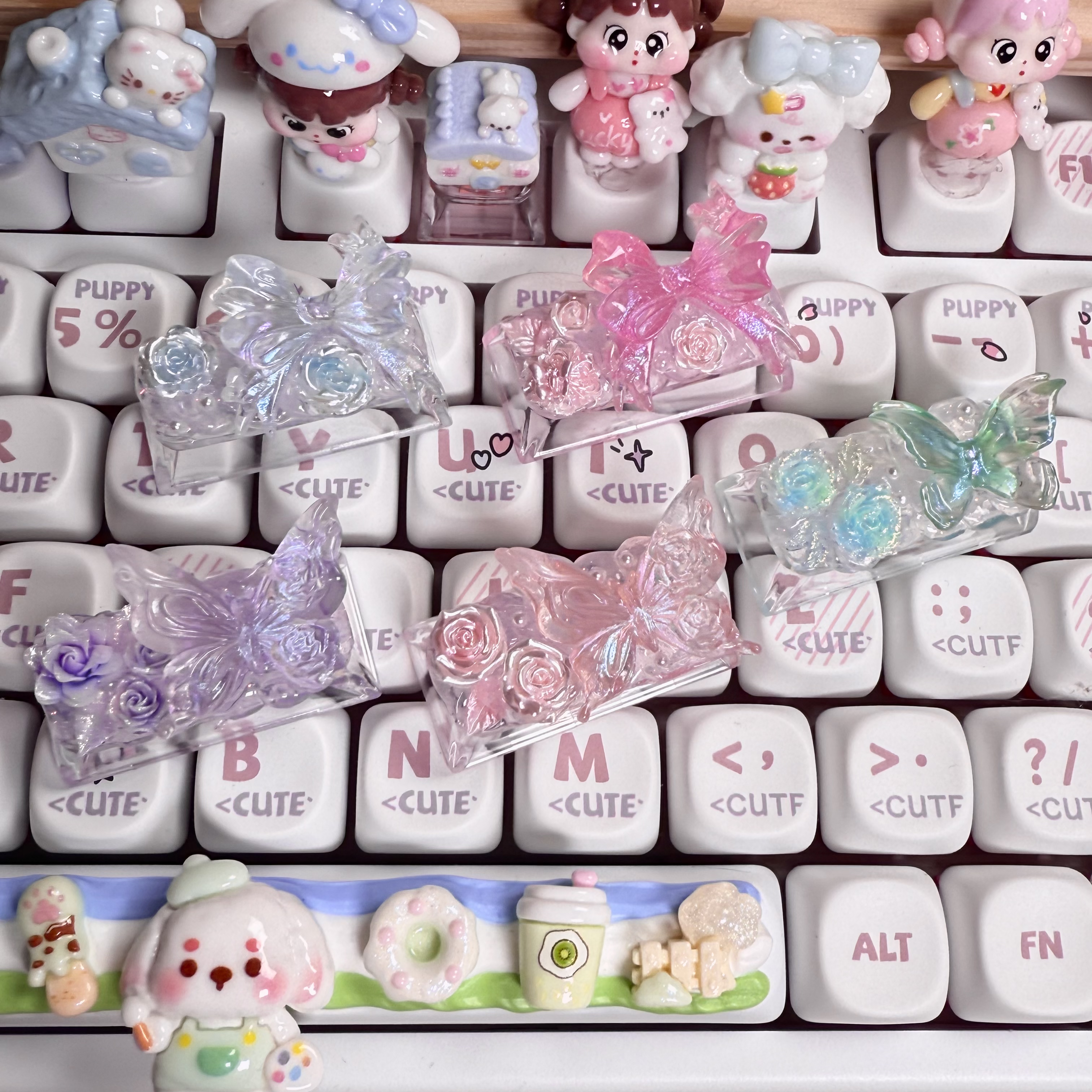 可爱键帽美甲打字神器创意个性少女心卡通ins树脂礼物diy