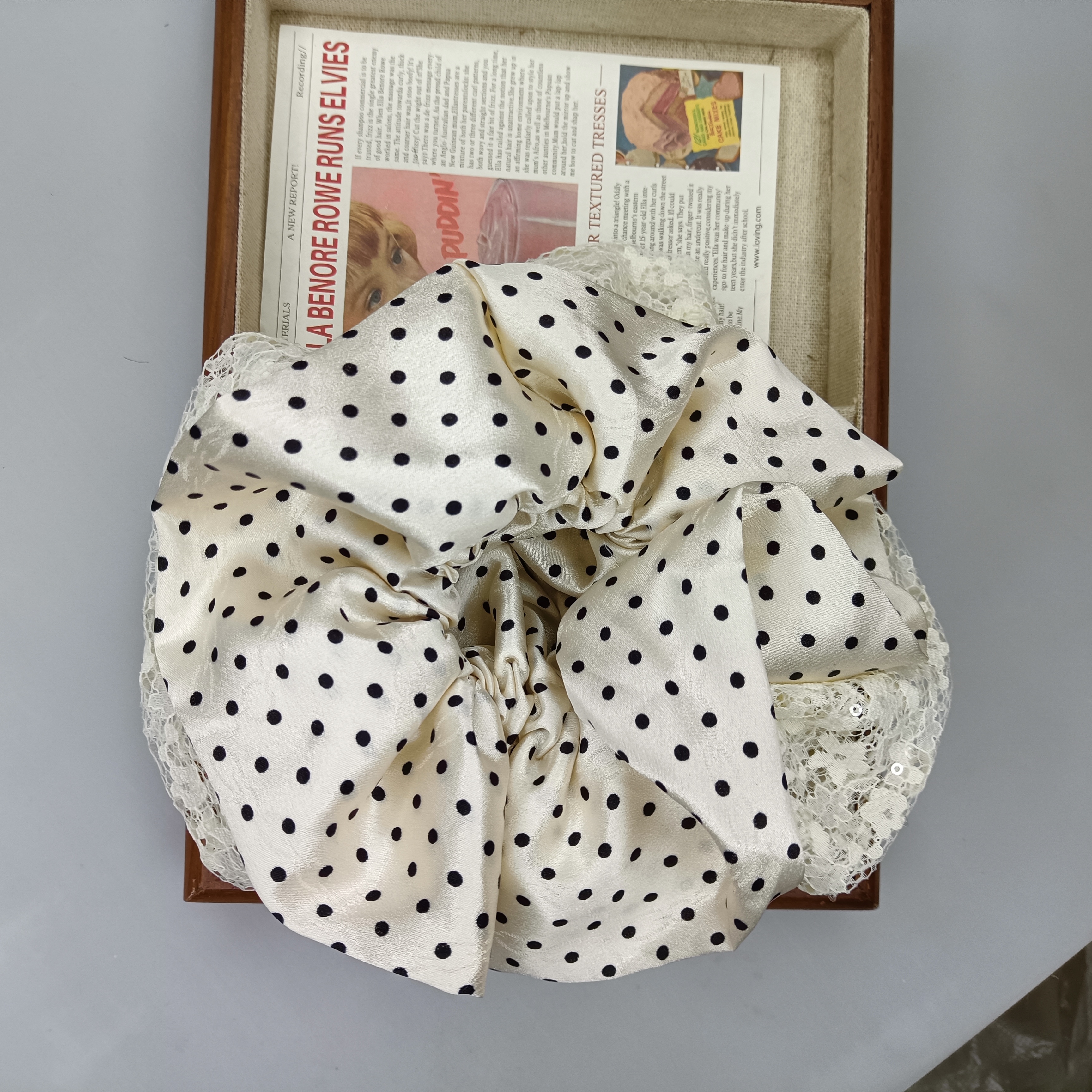 肆伍陆-1216原创设计轻职风女甜美风发圈发绳发饰头绳