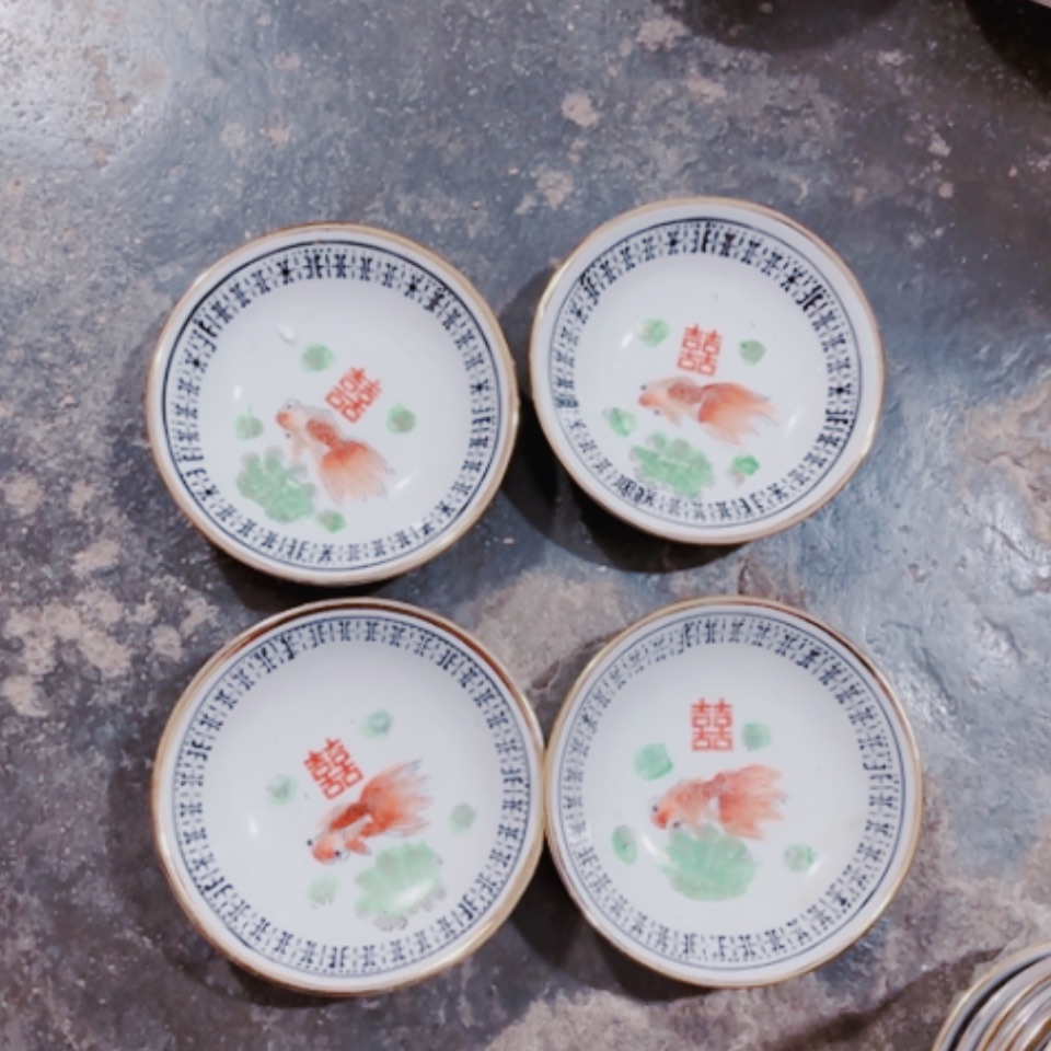 【闪购商品】紫砂茶盘富**人碟子4个