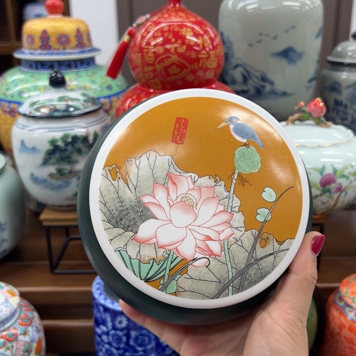 瓷片茶叶罐茶叶罐