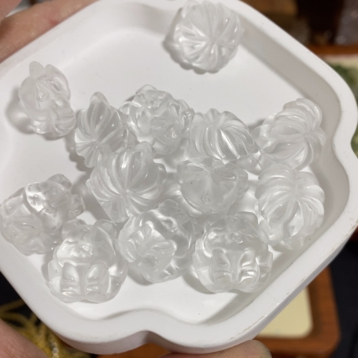 白水晶九尾狐卡17未镶嵌水晶