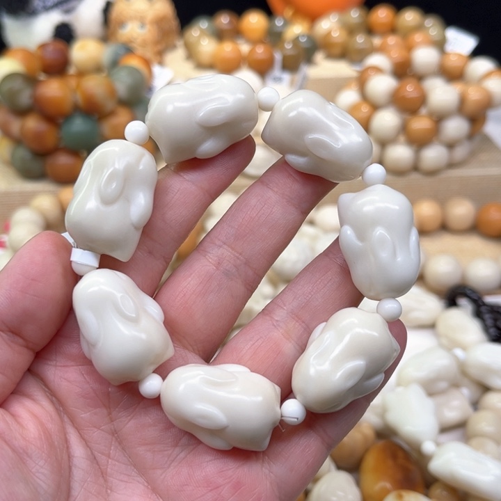 菩提根/象牙果手串象牙果趴趴兔小尺寸1-24-99