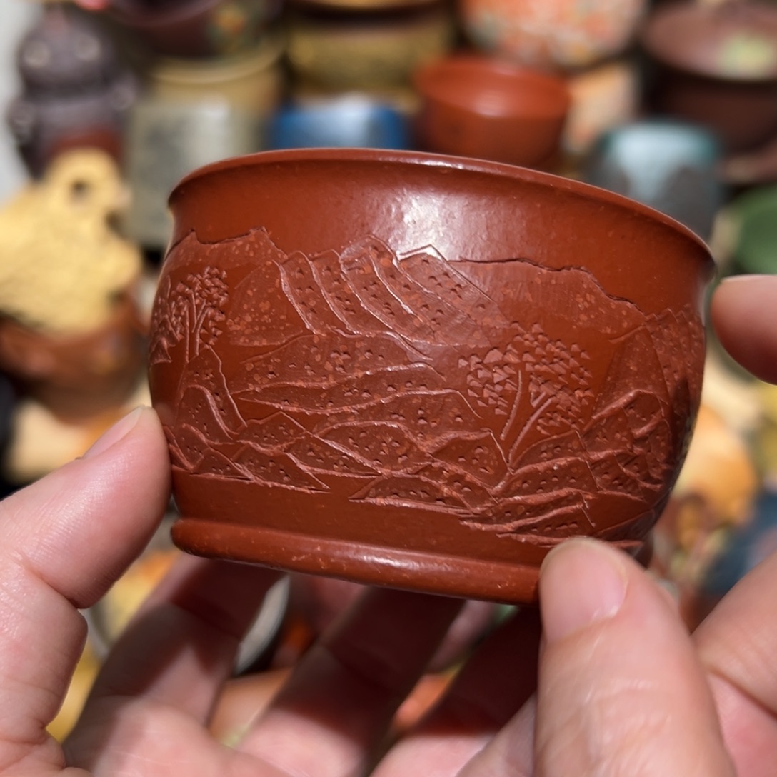 紫砂茶杯宜兴紫砂主人杯