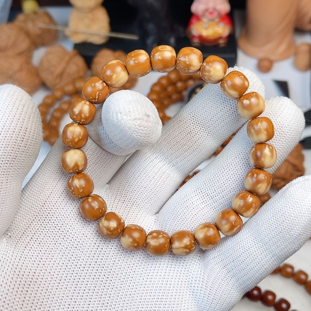 紫金鼠手串老树，油核，熊猫款