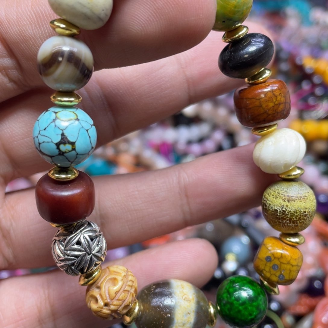 紫晶颈饰银S800镀金镶嵌