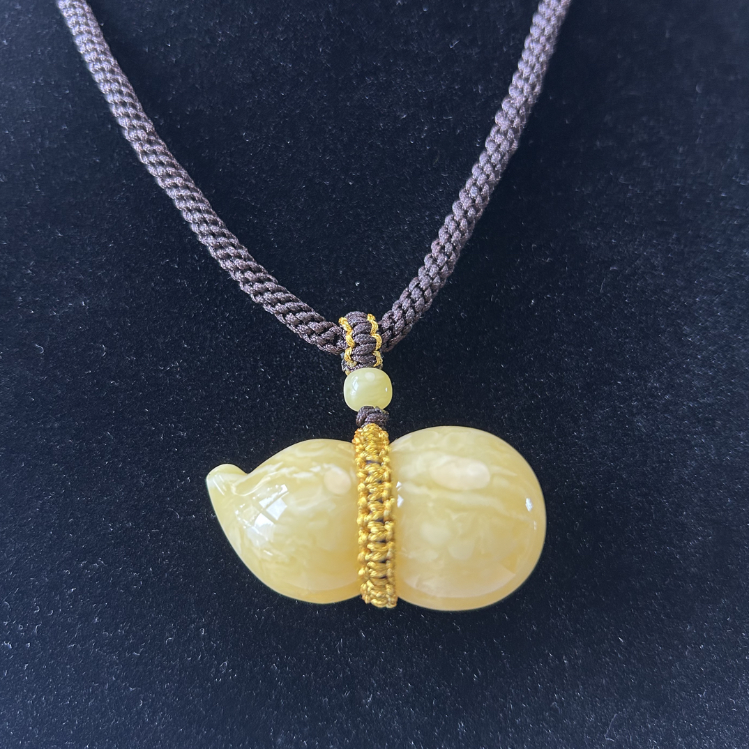 葫芦浓蜡妖花葫芦吊坠