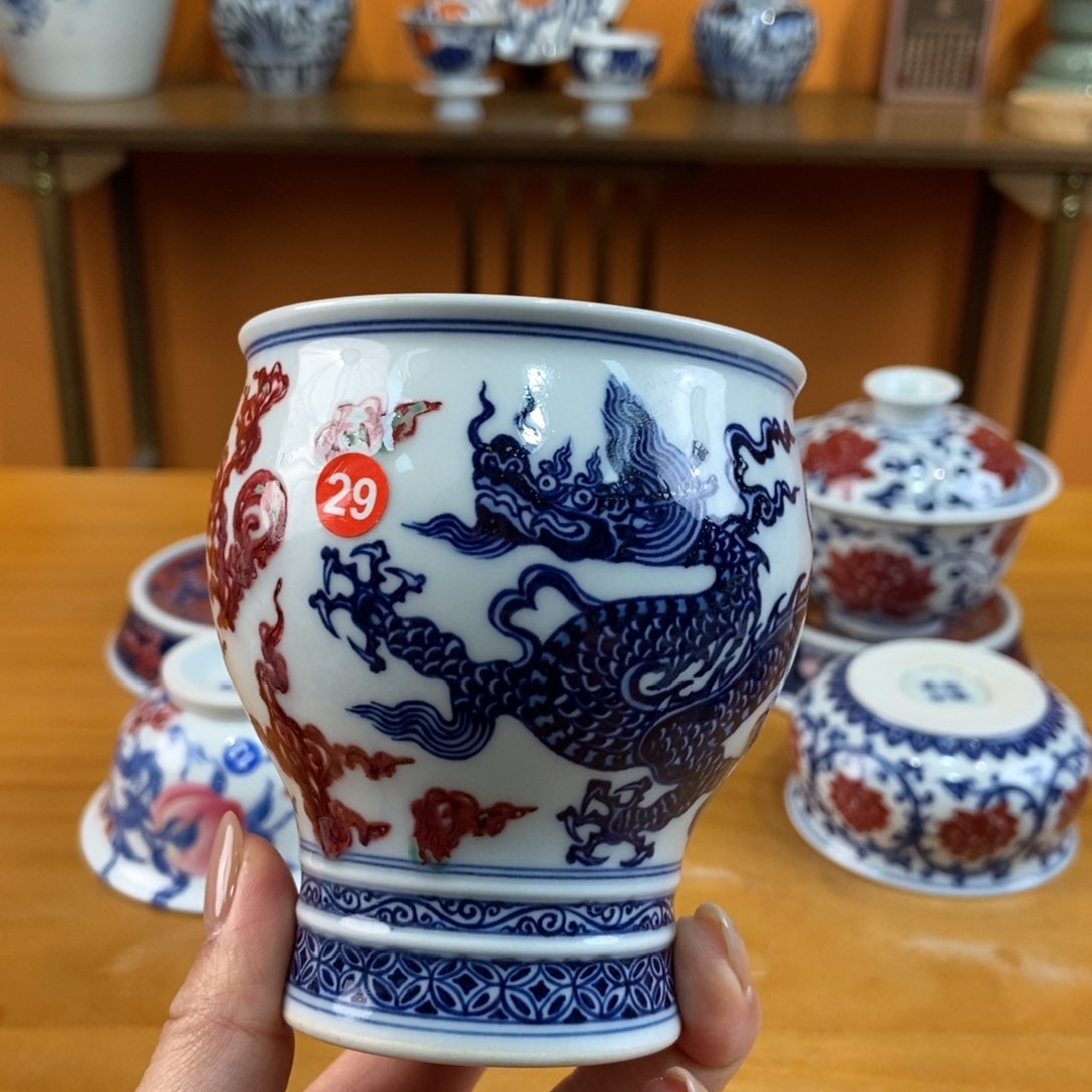 手绘现代茶具非古董