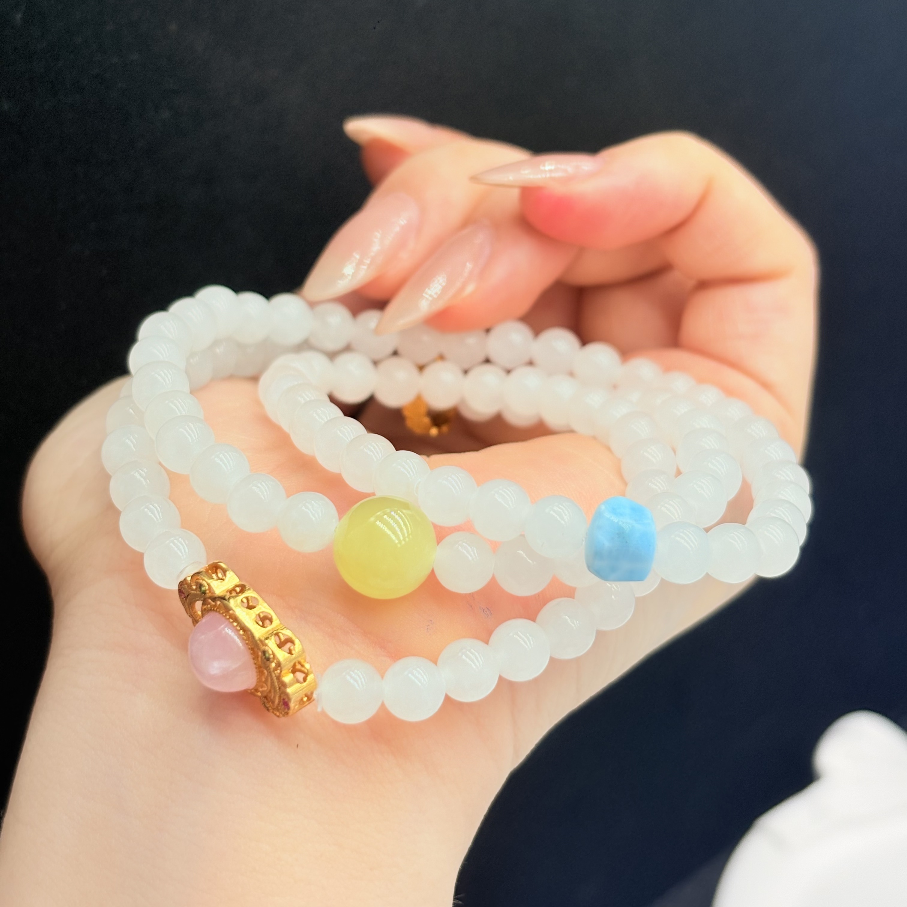 C76和田玉手链 多样性发其一