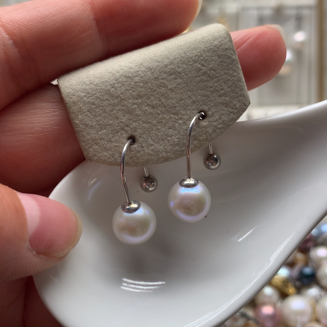 未镶嵌淡水珍珠耳饰