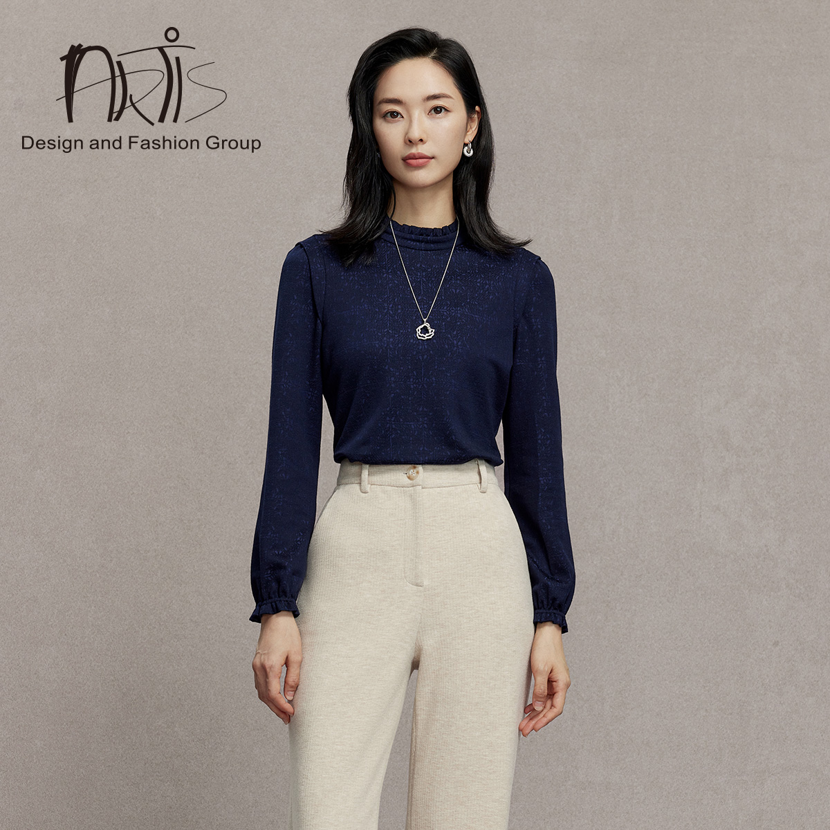 ARTIS雅迪斯2024秋季新款 云舒毛针织上衣AR5716427-273