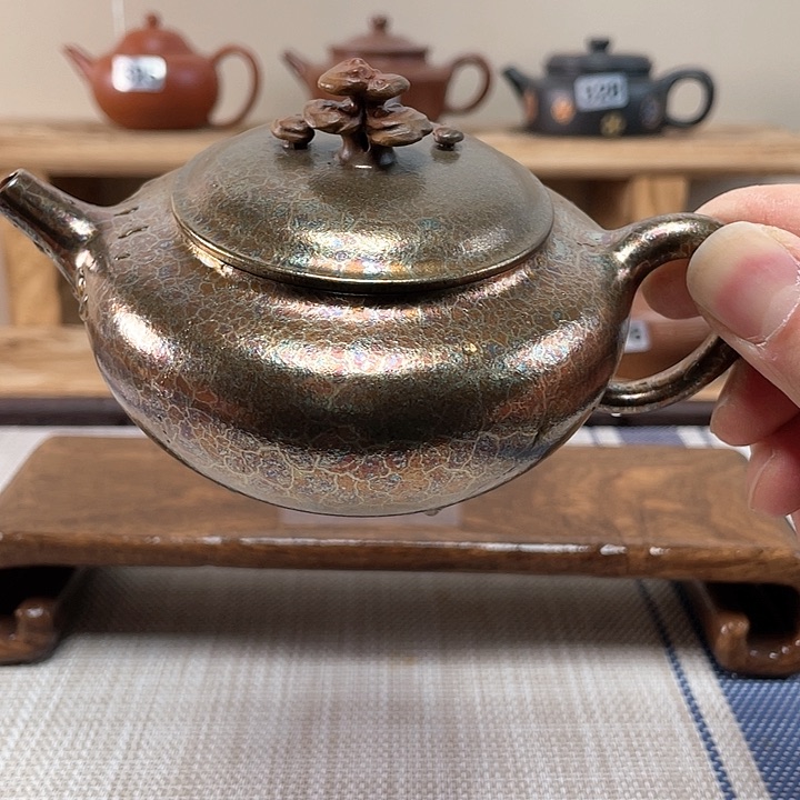 紫砂茶壶牛****管原矿手工紫砂壶