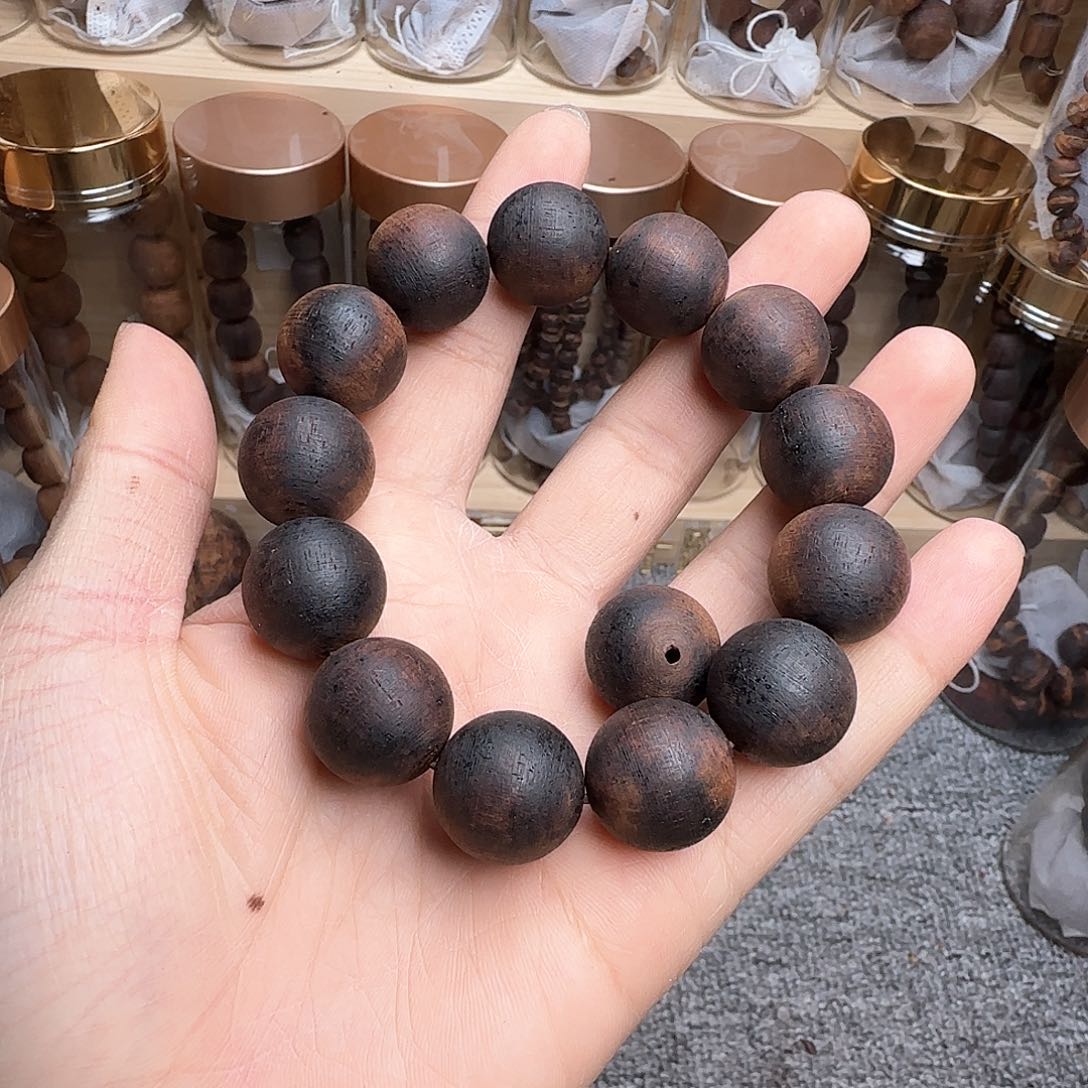 降真香手串/手链1.8黄油麻丝手串