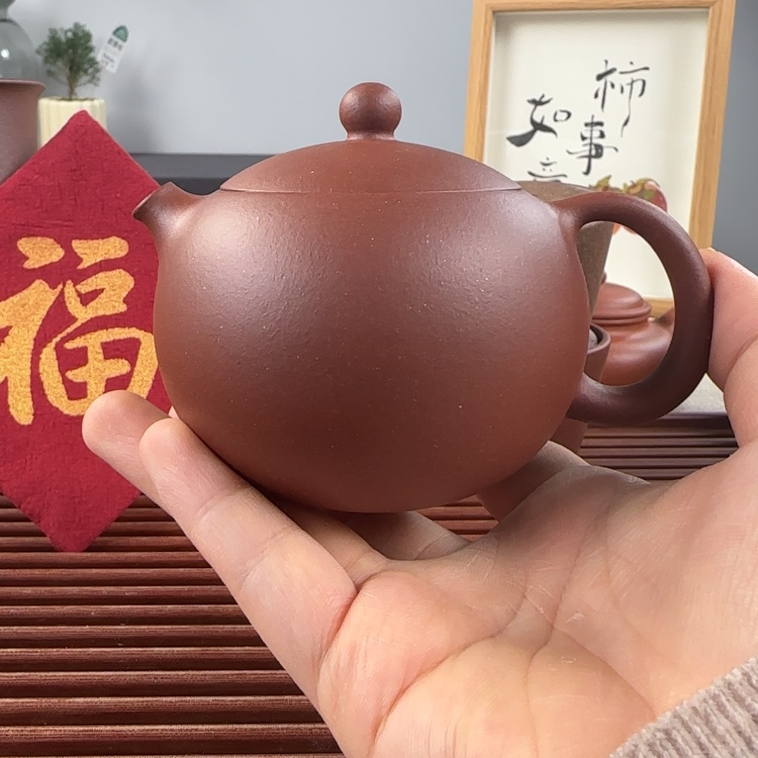 紫砂茶壶?****民微瑕底槽青