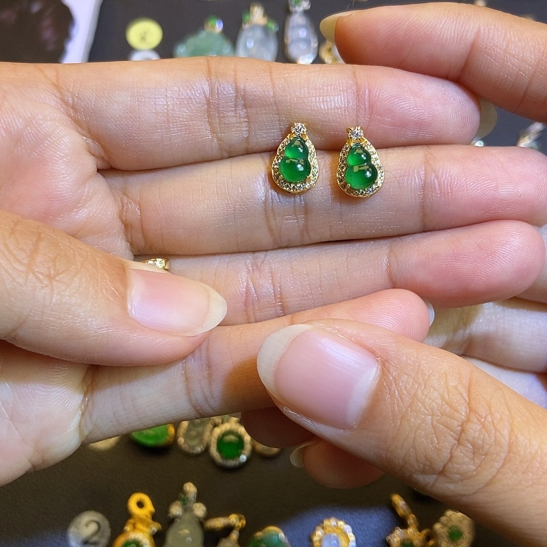 一***w翡翠银S925镶嵌吊坠(不含链)