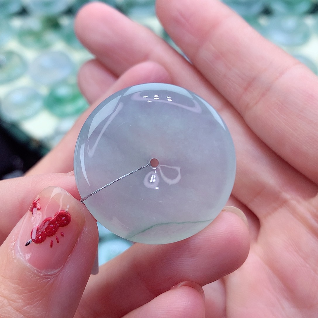 翡翠颈饰未镶嵌36尺寸27.2/5.5