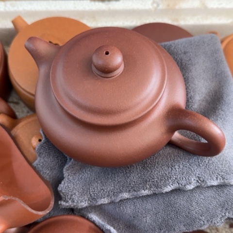 紫砂茶壶点***点底槽清料300c c