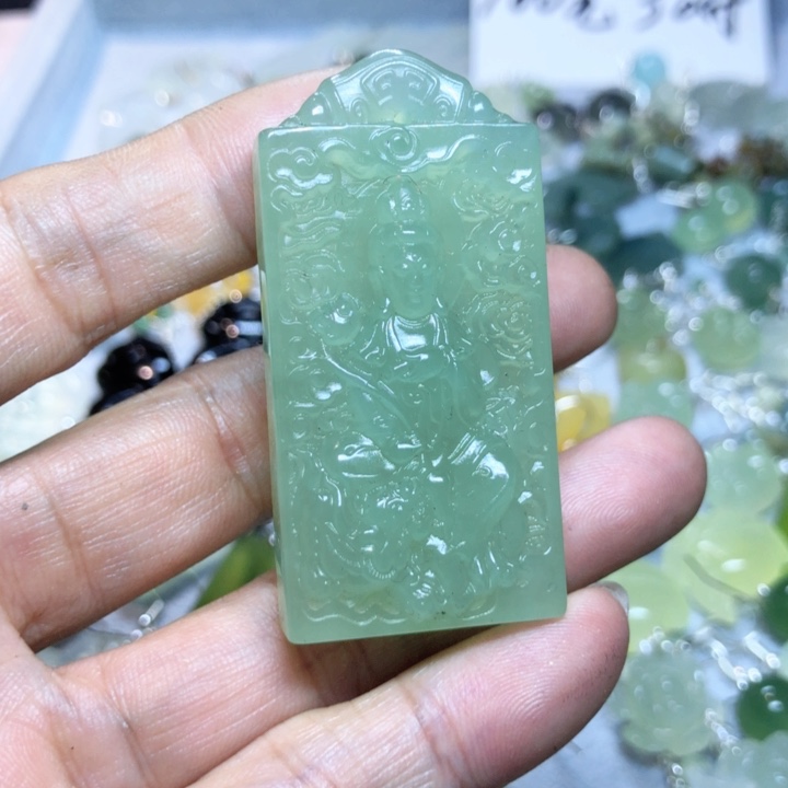 【闪购商品】蛇纹石玉挂件未镶嵌