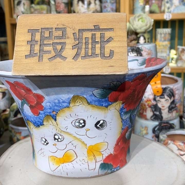 红陶景德镇艺术手绘作品