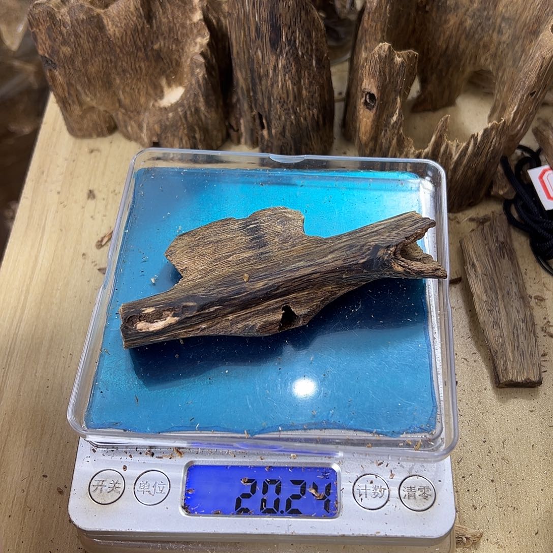 香料绿奇楠虫漏20克白棋